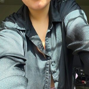 NastyGal Oversized Button Down